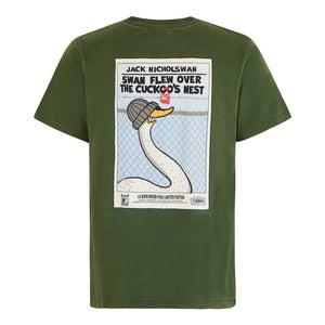 Swan Flew Artist T-Shirt Olive