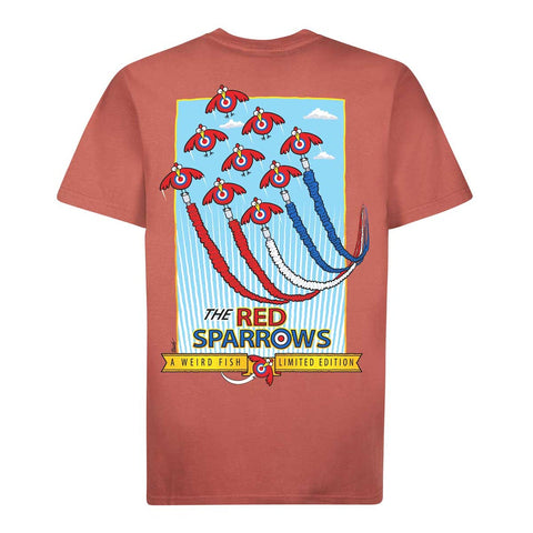 Red Sparrows Artist T-Shirt Brick Red