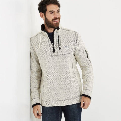 Parkway 1/4 Zip Tech Macaroni Ecru