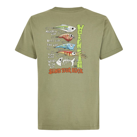 Sling Your Hook Artist T-Shirt Khaki Green