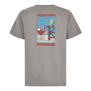 Weird Fishing Artist T-Shirt Steel Grey