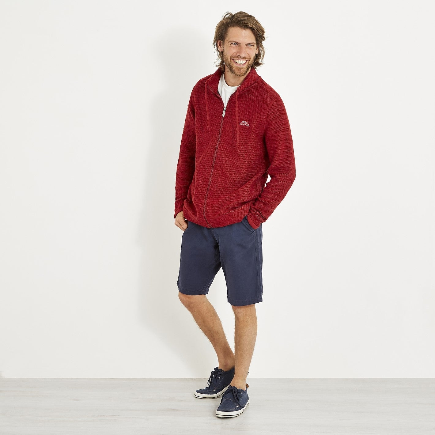 Alder Full Zip Classic Macaroni Retro Red