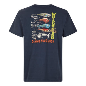 Sling Your Hook Artist T-Shirt Navy