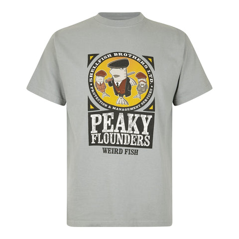 Peaky Flounders Artist T-Shirt Gunmetal