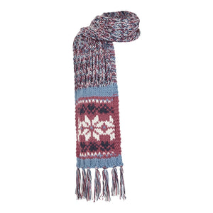 Callie Fair Isle Patterned Scarf Malaga