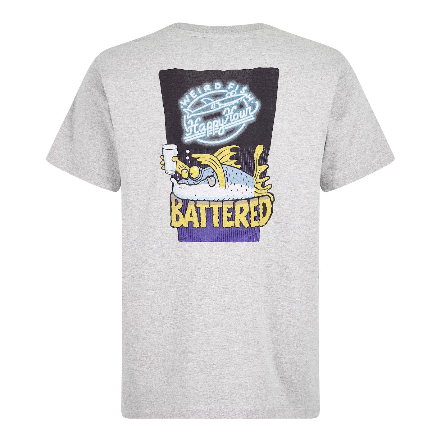 Battered Artist T-Shirt Grey Marl