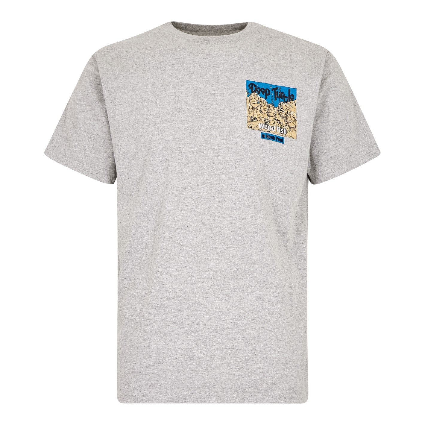 Deep Turtle Artist T-Shirt Grey Marl