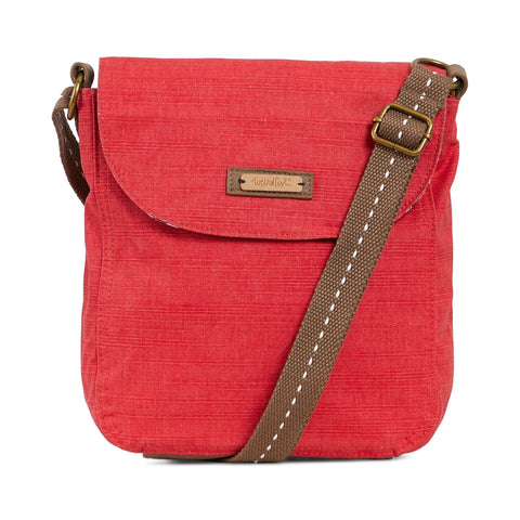 Loula Plain Cross Body Bag Radical Red