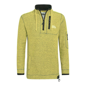 Parkway 1/4 Zip Deluxe Tech Macaroni Sweatshirt Soft Lime